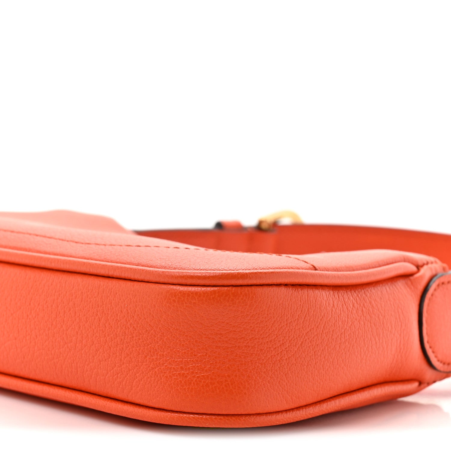 Gucci Goatskin Mini Aphrodite Shoulder Bag Orange 9 of 10