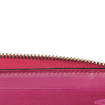 Gucci Patent Microguccissima Nice Zip Around Wallet Bright Bouganville 9 of 9