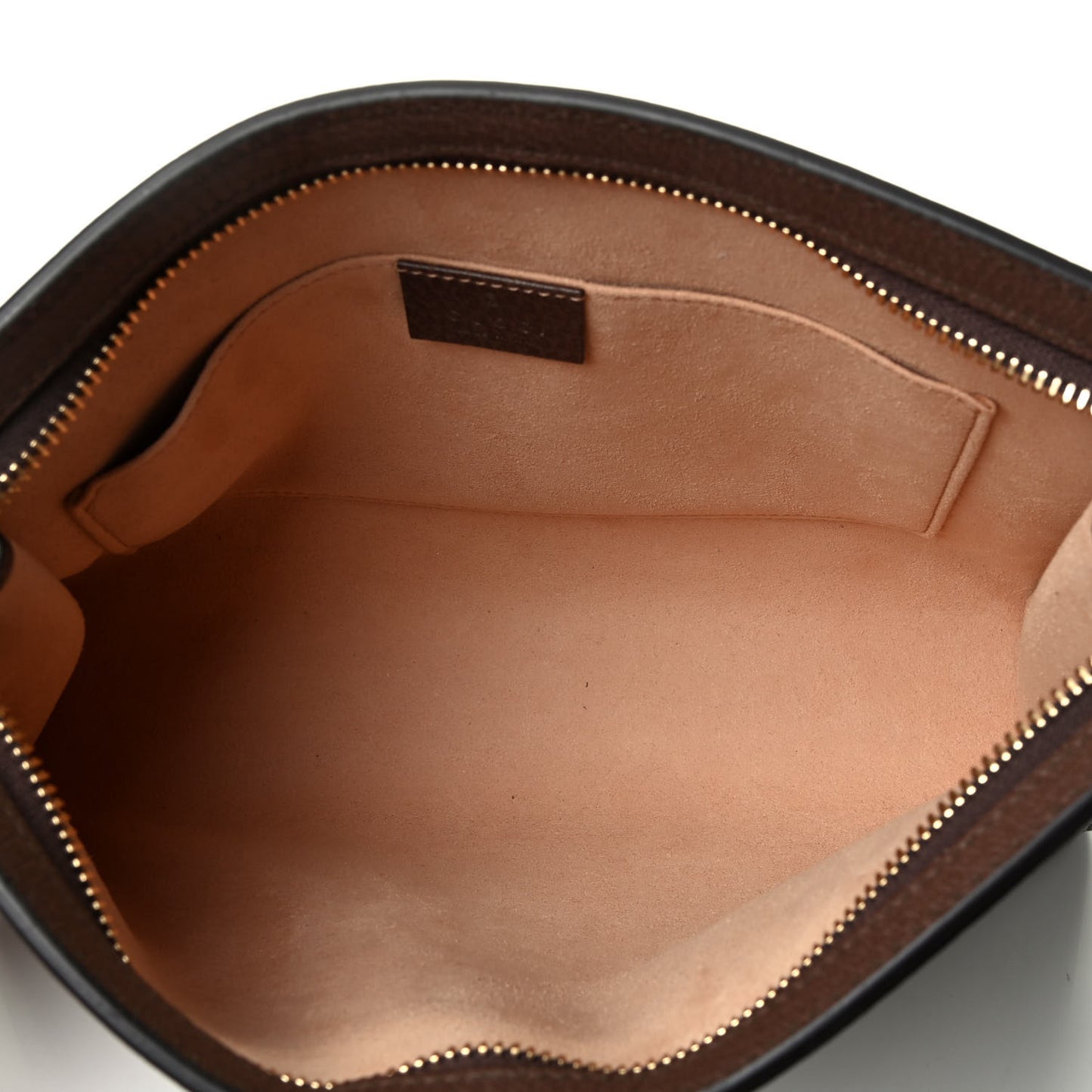 GG Supreme Monogram Web Ophidia Pouch Brown