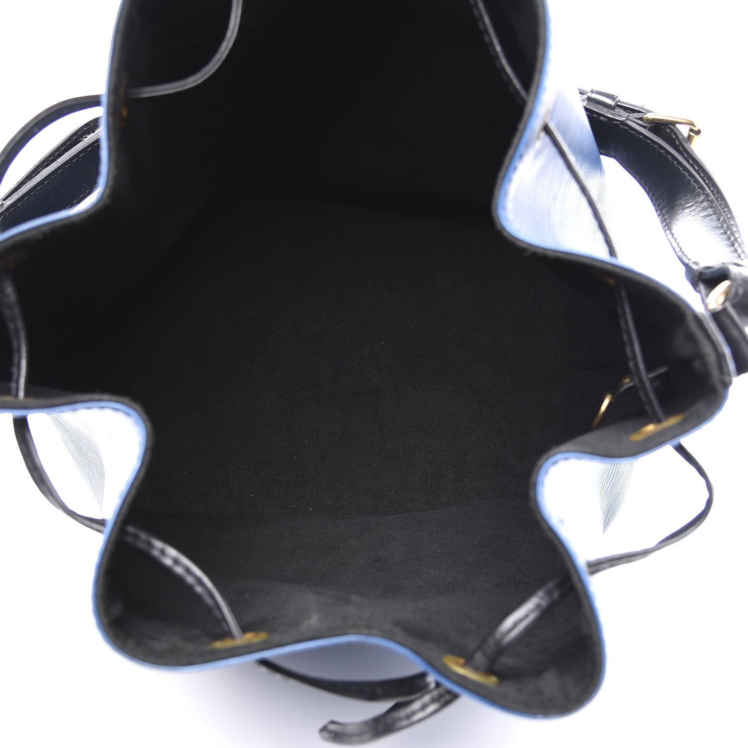 Louis Vuitton Epi Petit Bi-Color Noe Bleu Toledo Black 4 of 12