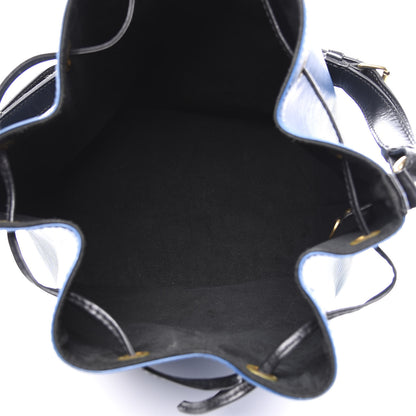 Louis Vuitton Epi Petit Bi-Color Noe Bleu Toledo Black 4 of 12