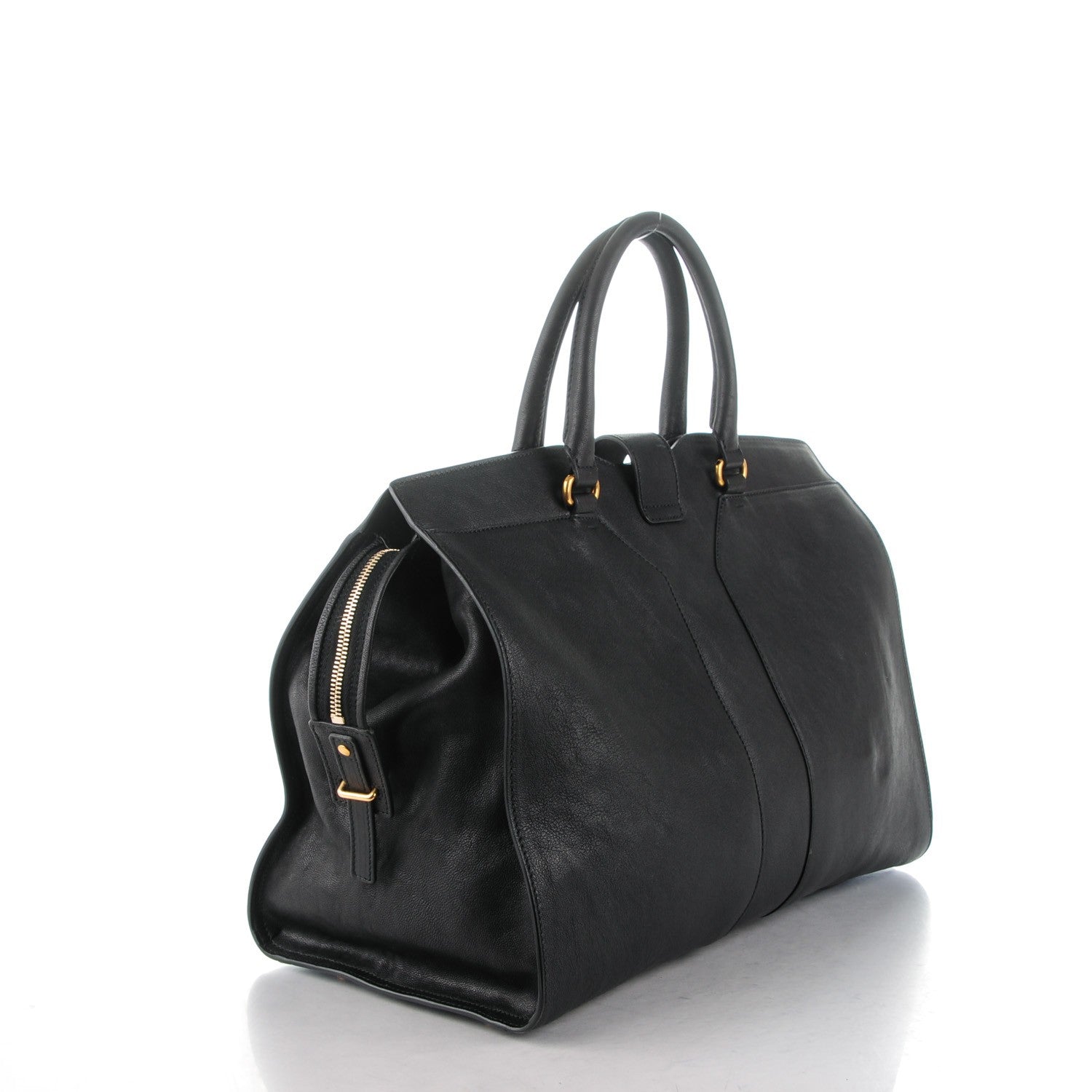 Saint Laurent Sheepskin Large Cabas ChYc Black 3 of 8