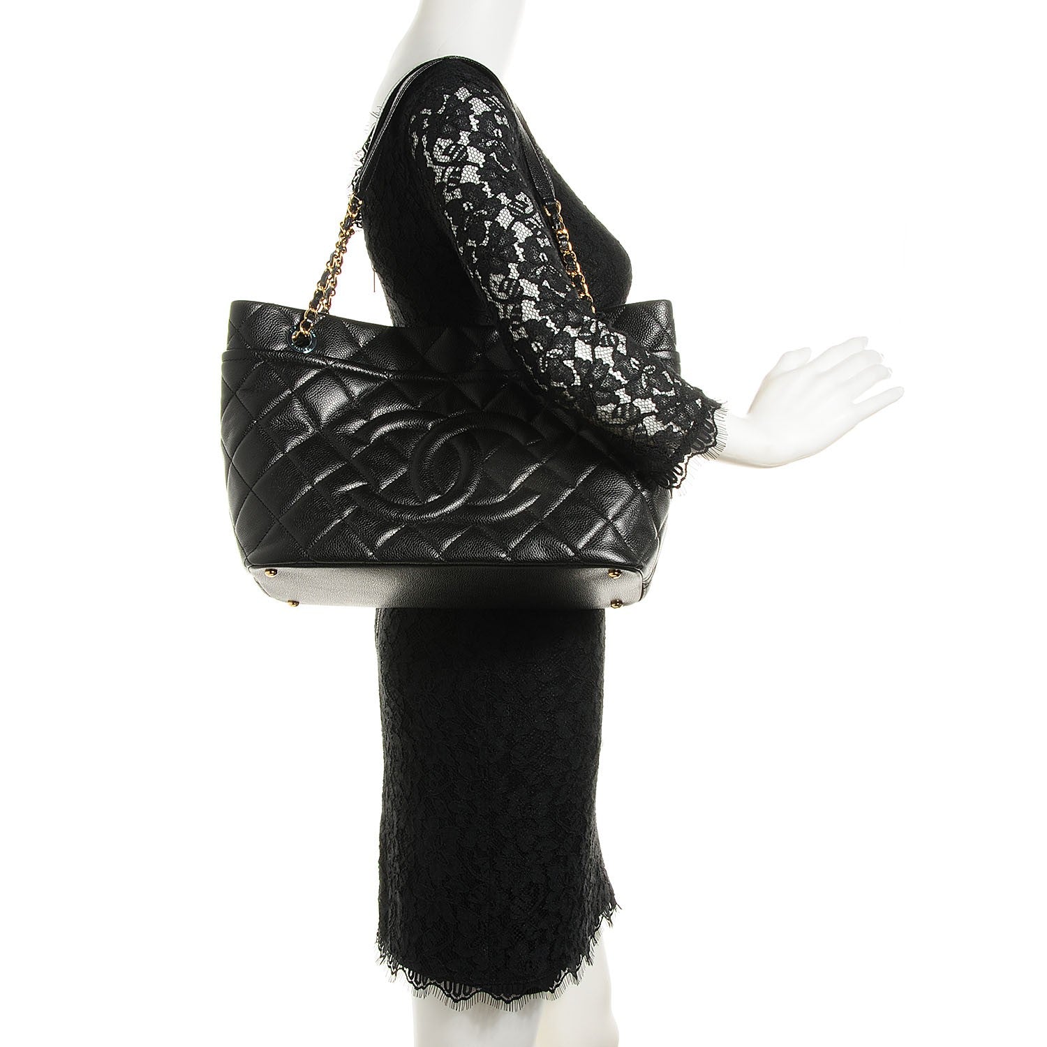 Chanel Caviar Timeless CC Soft Tote Black 2 of 7