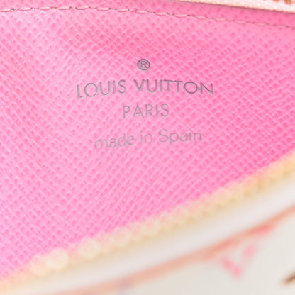 Louis Vuitton Monogram Multicolor Key Pouch White Litchi 6 of 6