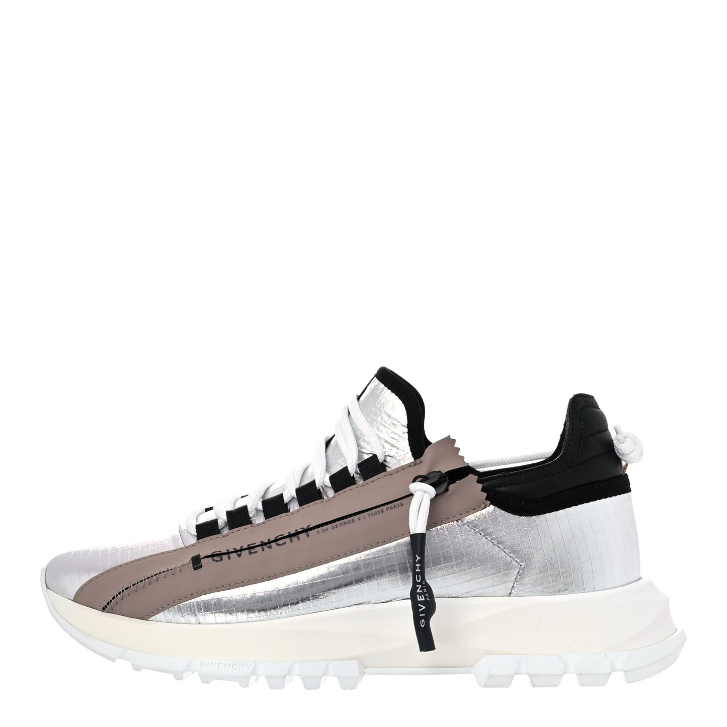 Metallic Spectre Low Runners Sneakers 39 Silver Black