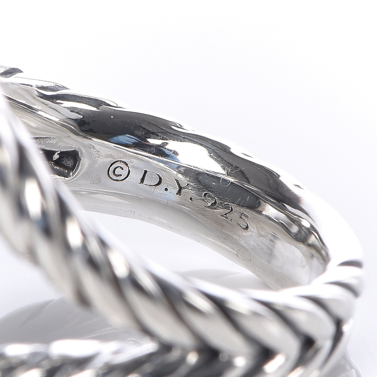 Sterling Silver Diamond Black Orchid 14mm Albion Ring 49 5