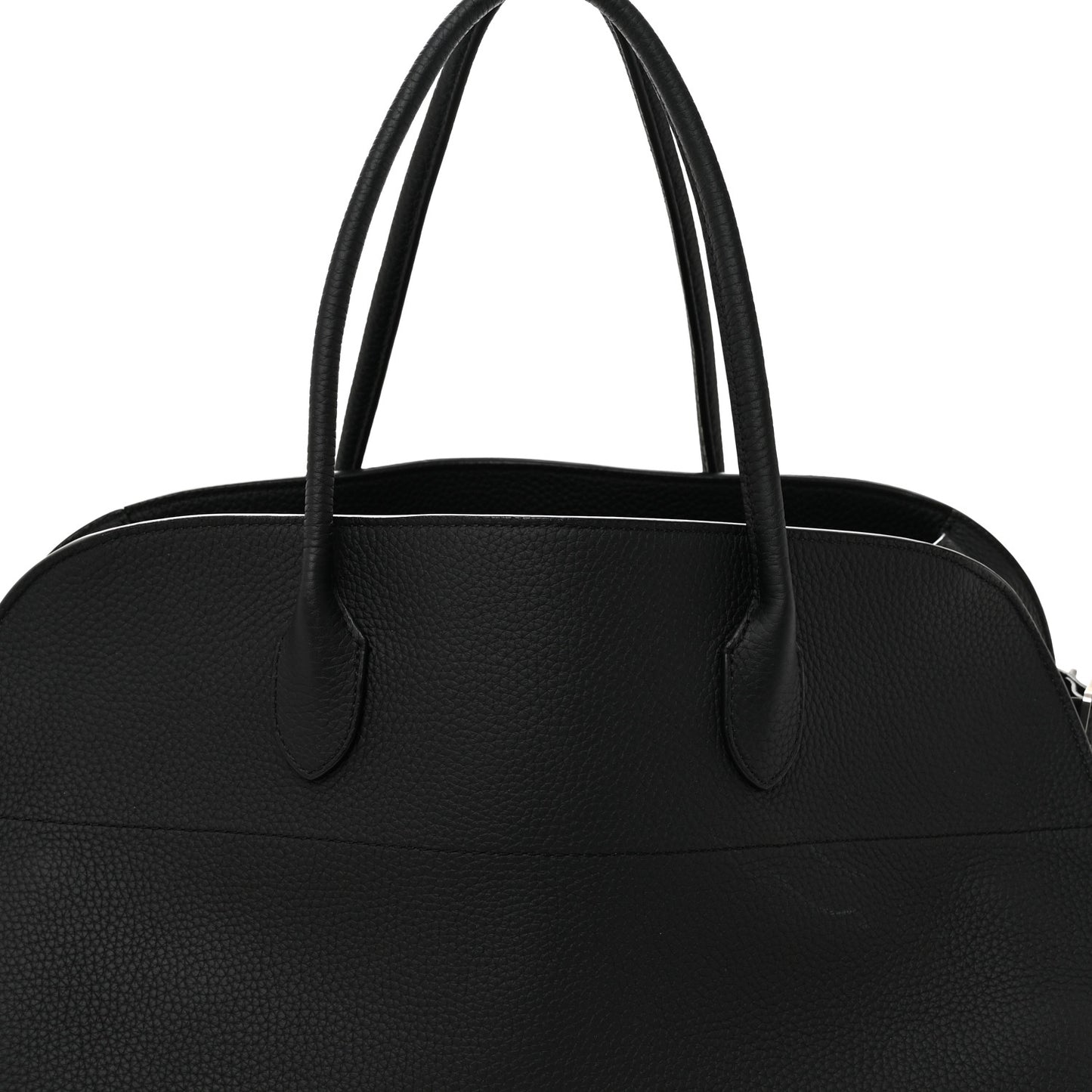 Matte Grained Calfskin EW Margaux Black