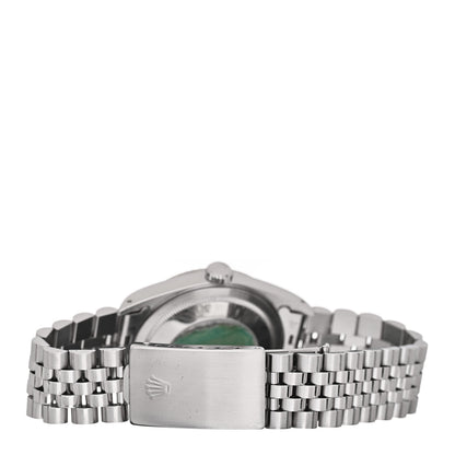 Rolex Stainless Steel 18K White Gold 36mm Oyster Perpetual Datejust Watch Silver 16234 3 of 4