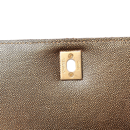 Chanel Metallic Caviar Quilted Small Coco Handle Flap Gold 13 of 14