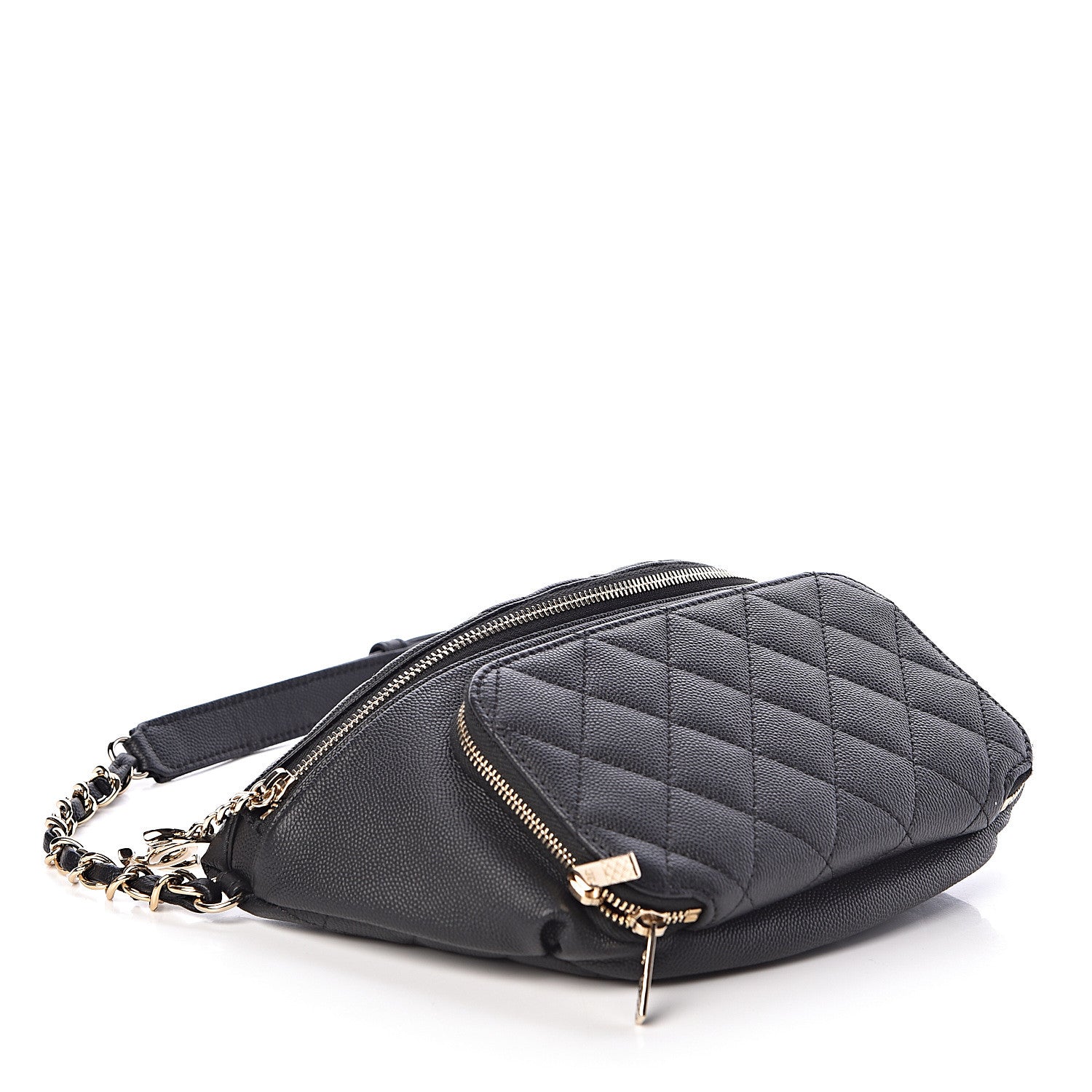 Chanel Caviar Quilted Business Affinity Waist Belt Bag Black 4 of 10