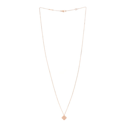 Van Cleef & Arpels 18K Rose Gold Sweet Alhambra Pendant Necklace 3 of 7