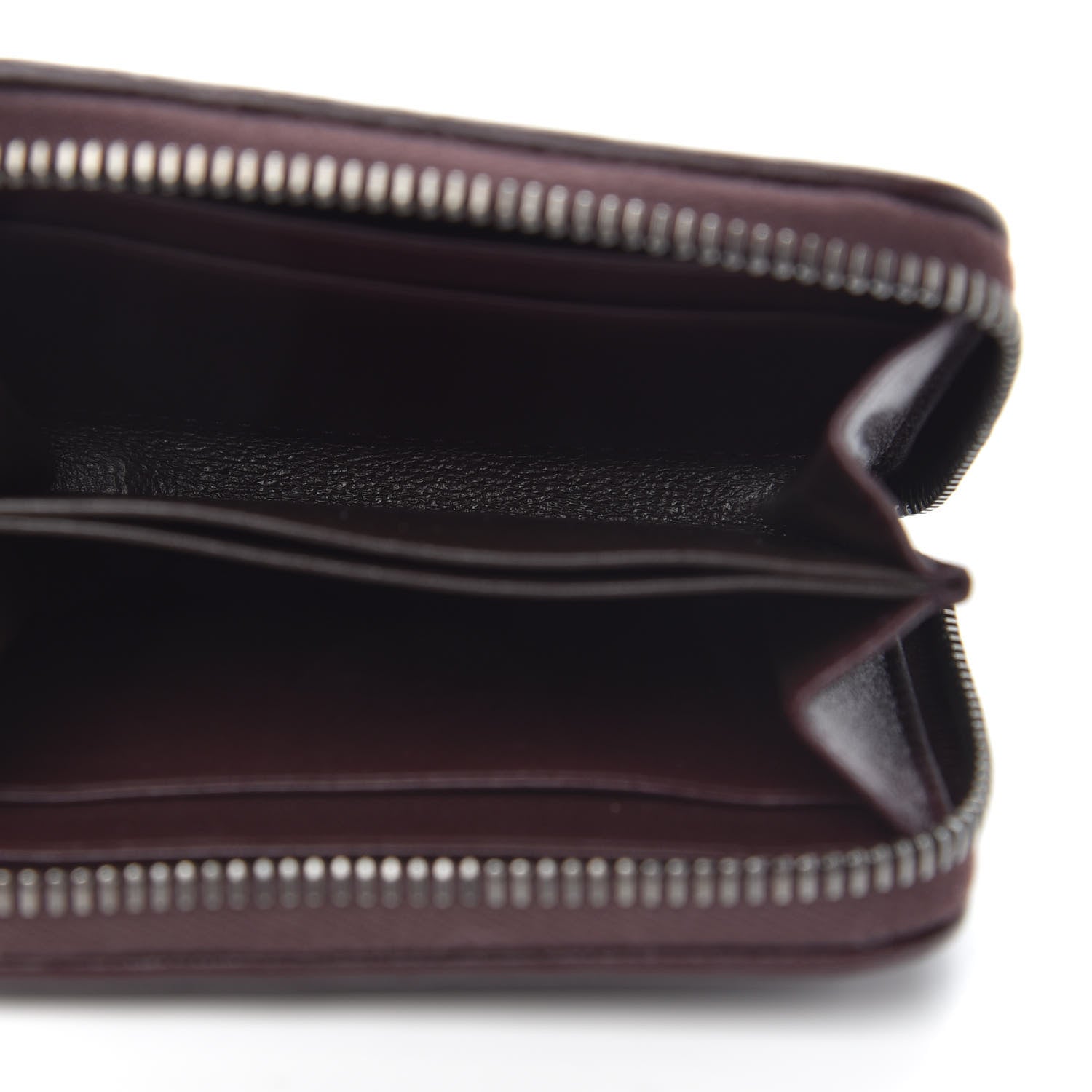 Bottega Veneta Nappa Intrecciato Zip Around Coin Purse Aubergine 5 of 8