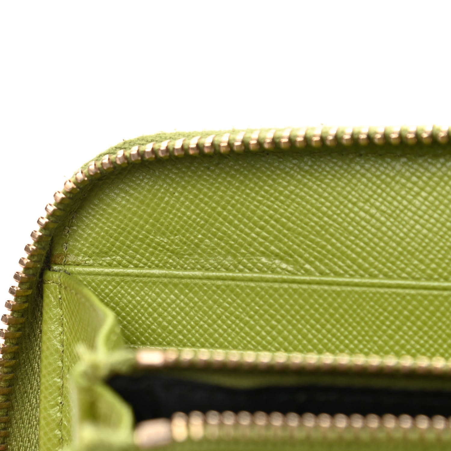 Prada Tessuto Nylon Zip Around Wallet Green 8 of 13