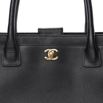Chanel Calfskin Cerf Executive Shopper Tote Black 8 of 10