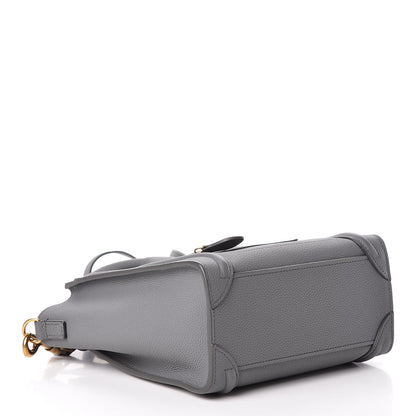 Celine Baby Drummed Calfskin Nano Luggage Kohl 4 of 11