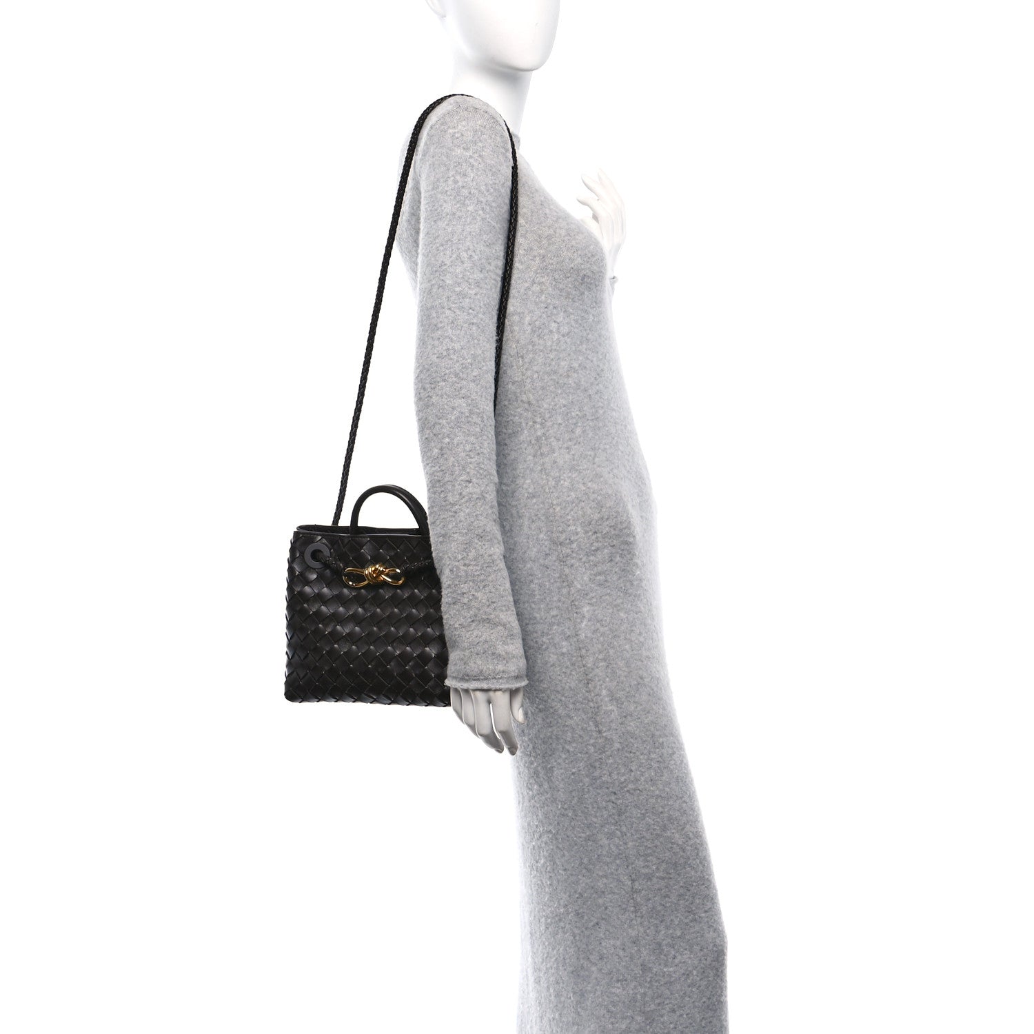 Bottega Veneta Nappa Intrecciato Small Andiamo Shoulder Bag Fondant 2 of 9