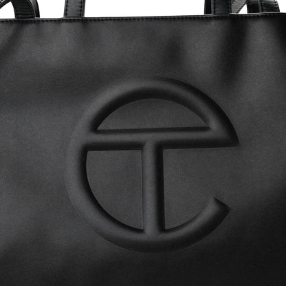 Telfar Vegan Leather Medium Shopping Bag Black 8 of 10