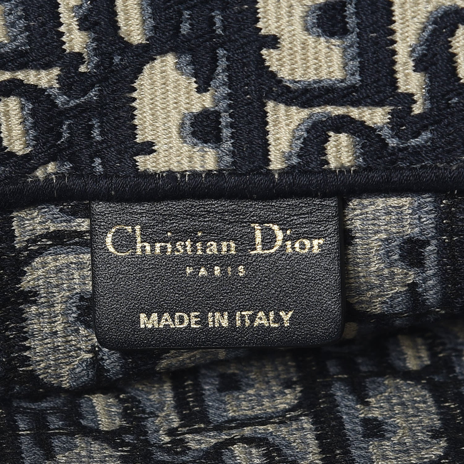 Christian Dior Oblique Book Tote Blue Multicolor 6 of 10