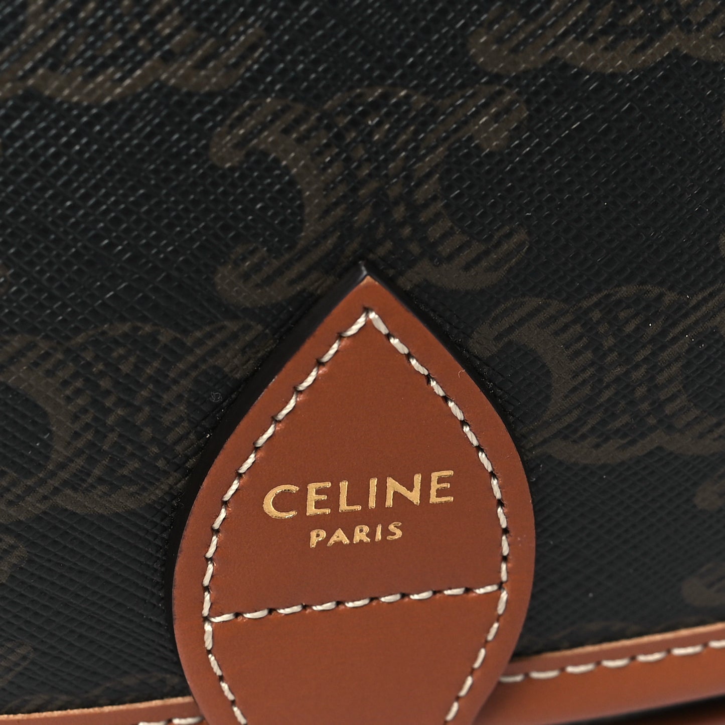 Triomphe Canvas Folco Bag Tan