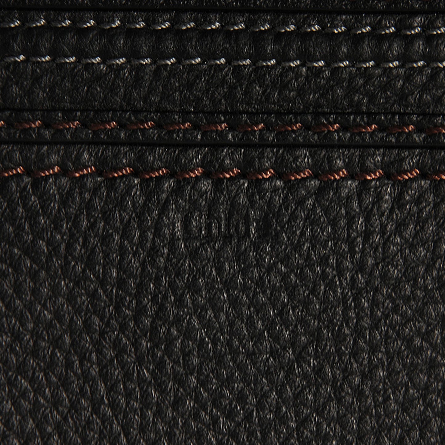 Grained Calfskin Marcie Long Zip Around Wallet Black