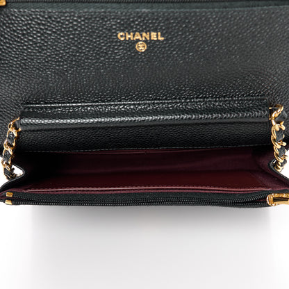 Chanel Caviar Quilted Wallet on Chain WOC Black 5 of 13