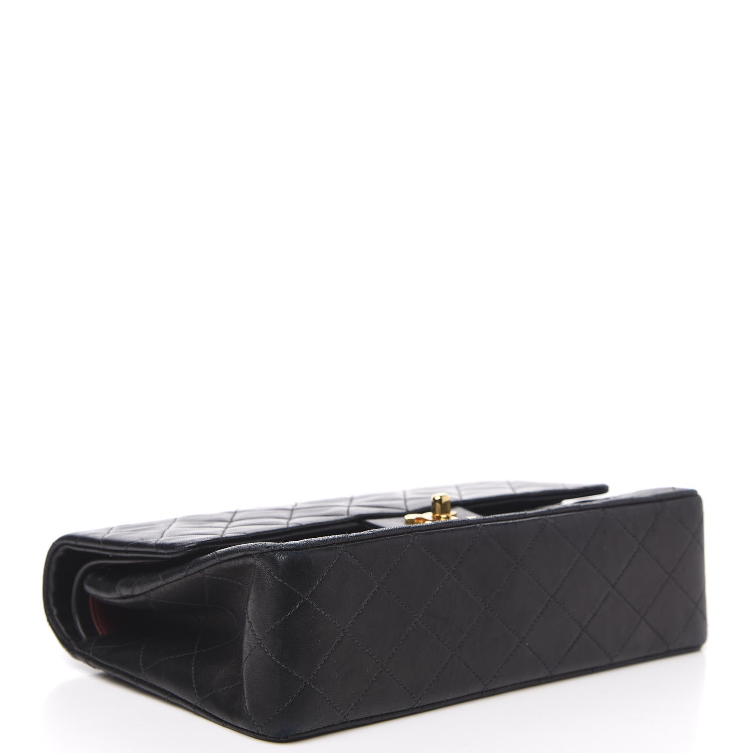 Chanel Lambskin Quilted Medium Double Flap Black 5 of 17