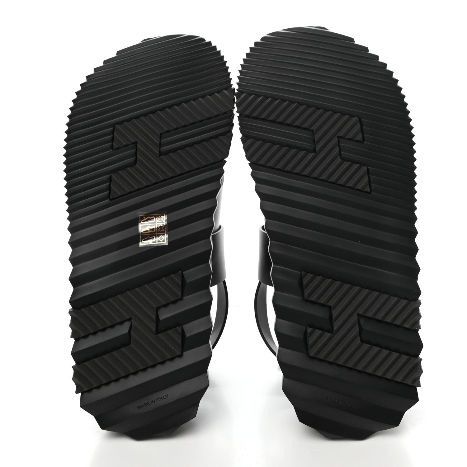 Hermes Calfskin Goatskin Mens Electric Sandals 43 Black 5 of 9