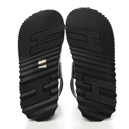 Hermes Calfskin Goatskin Mens Electric Sandals 43 Black 5 of 9