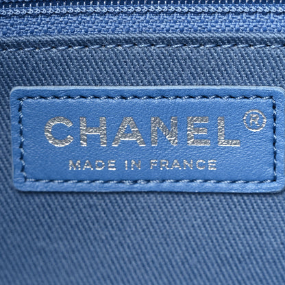 Chanel Denim Quilted Medium Distressed Single Flap Blue 6 of 11