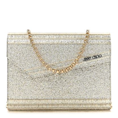 Jimmy Choo Acrylic Glitter Candy Clutch Platinum Ice 1 of 11
