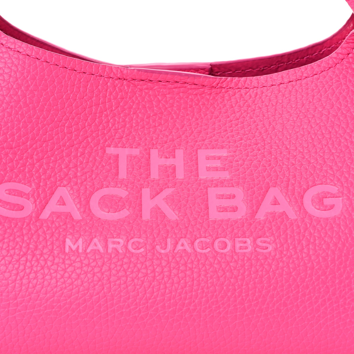 Marc Jacobs Grained Calfskin Mini The Sack Bag Hot Pink 8 of 10