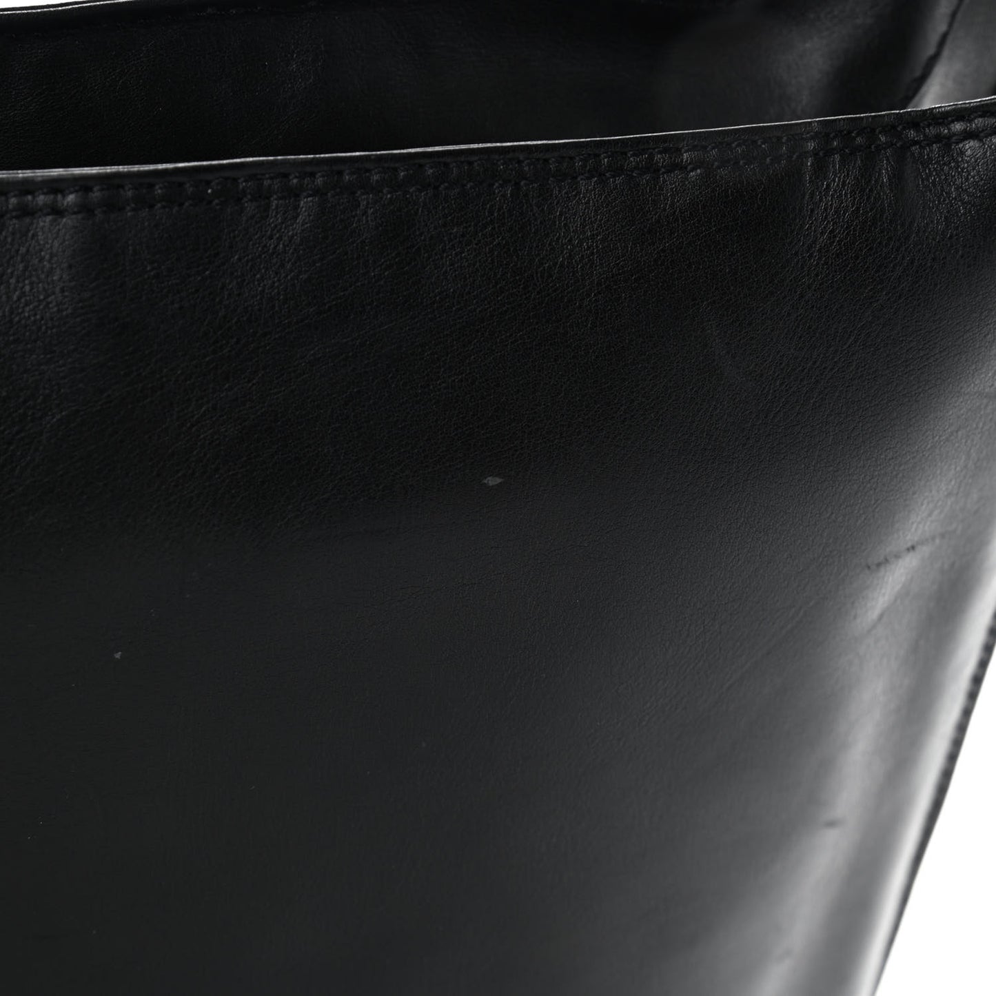 Lambskin CC Shoulder Flap Bag Black
