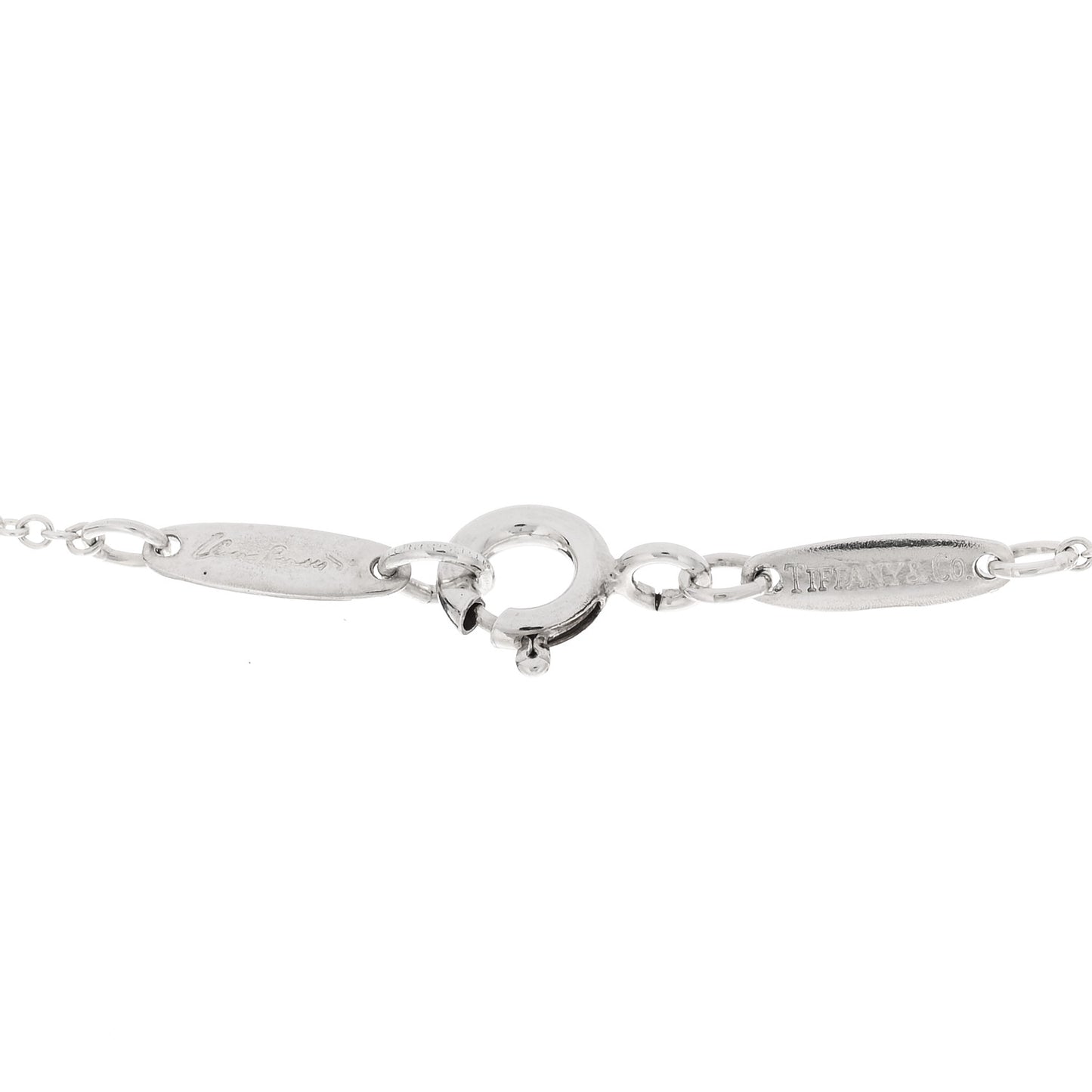 Sterling Silver Elsa Peretti Infinity Cross Pendant Necklace
