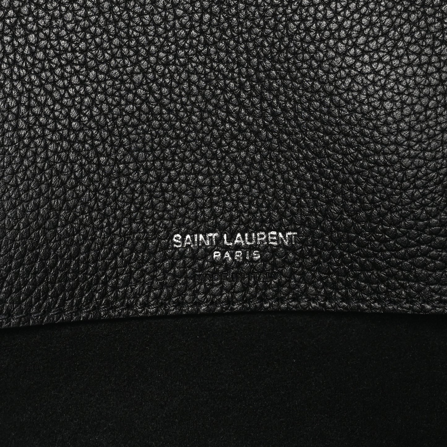 Grained Calfskin Large Souple Sac De Jour Black