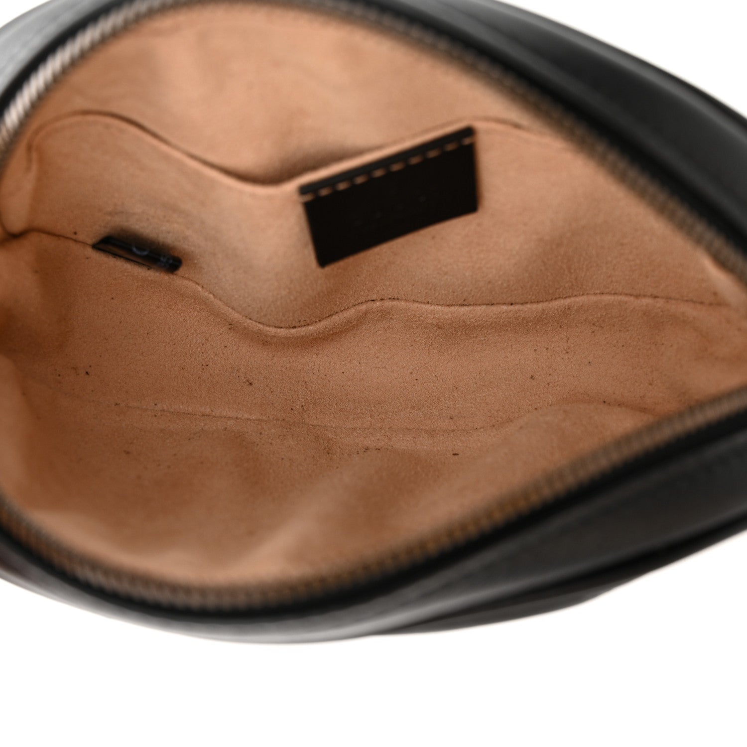 Gucci Calfskin Matelasse GG Marmont Belt Bag 85 34 Black 5 of 14