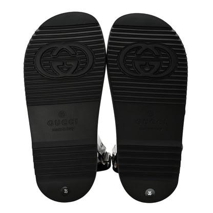 Gucci Rubber Mini Double G Womens Isla Dad Sandals 35 Black 6 of 11