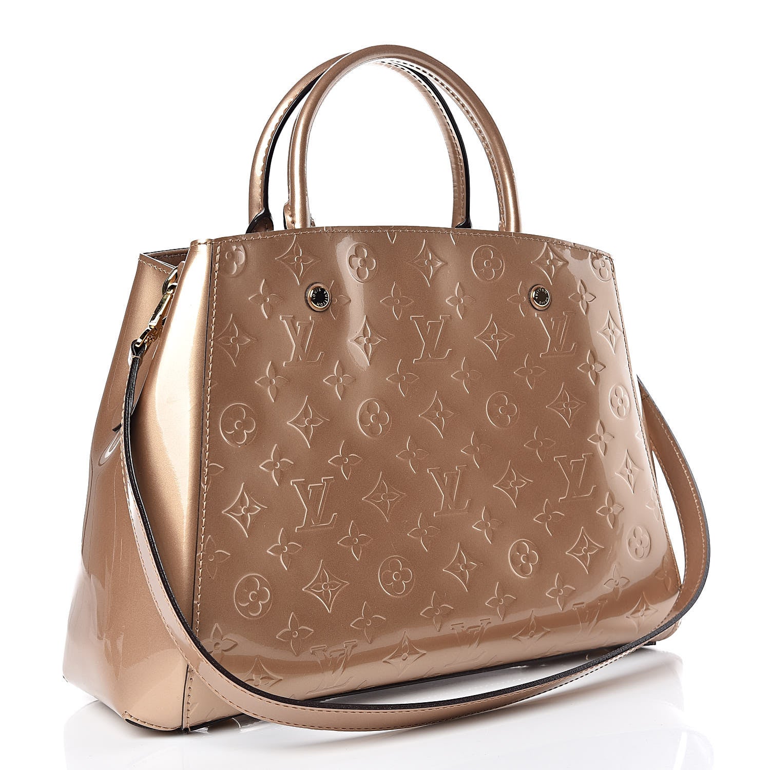 Louis Vuitton Vernis Montaigne MM Beige Poudre 3 of 9