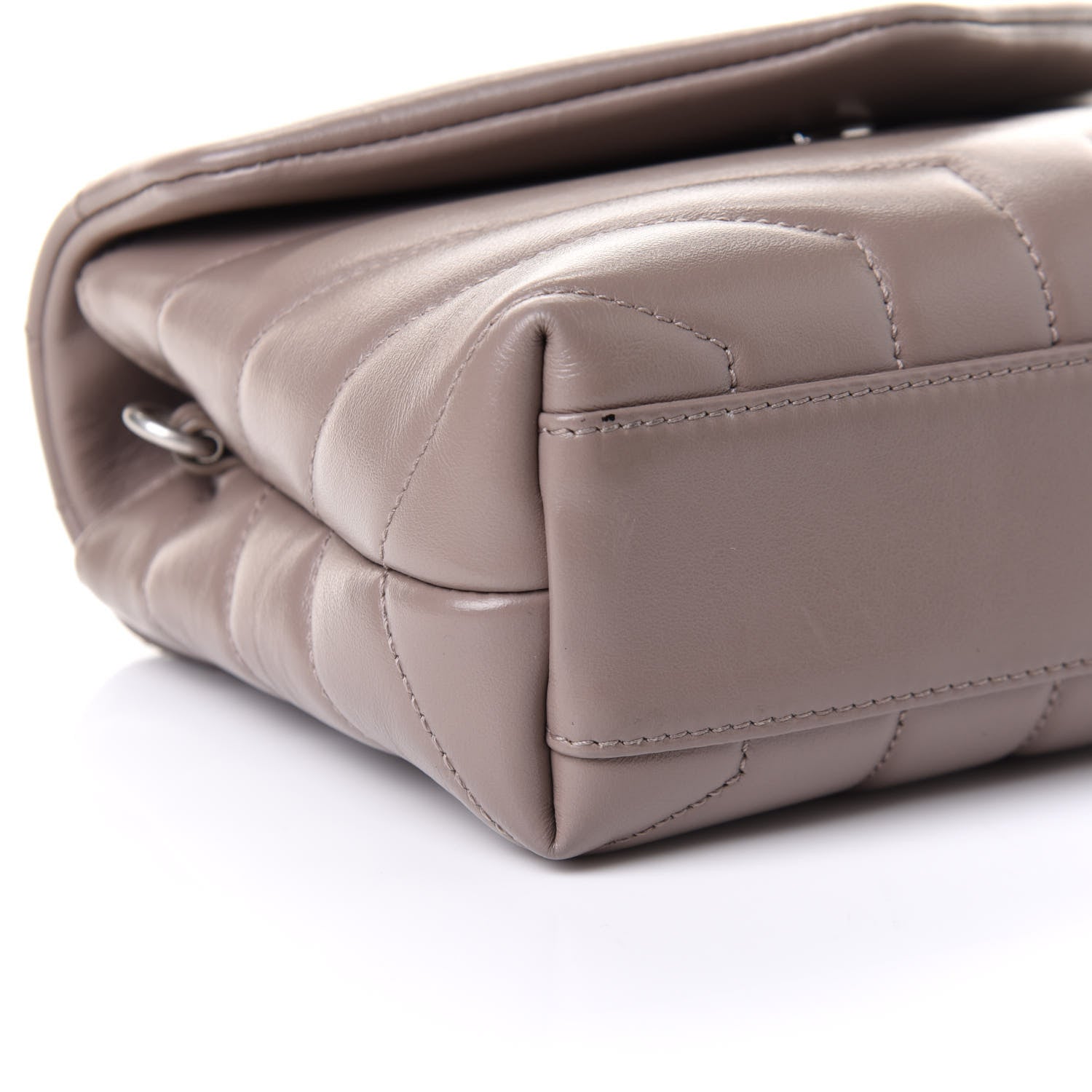 Saint Laurent Calfskin Y Quilted Monogram Toy Loulou Crossbody Bag Mink 5 of 10