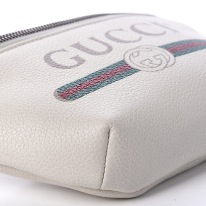 Gucci Grained Calfskin Small Logo Belt Bag White 6 of 11