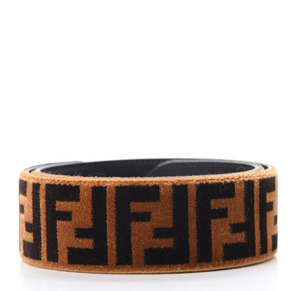 Fendi Velvet Tapestry FF Strap You Tobacco 2 of 4