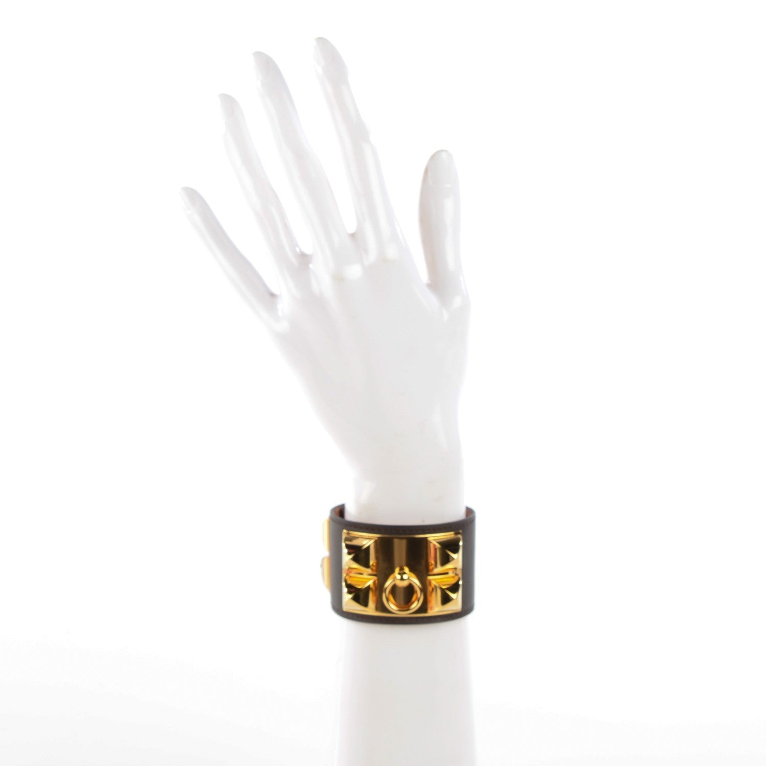 Hermes Chamonix Collier De Chien CDC Bracelet S Chocolate 2 of 7