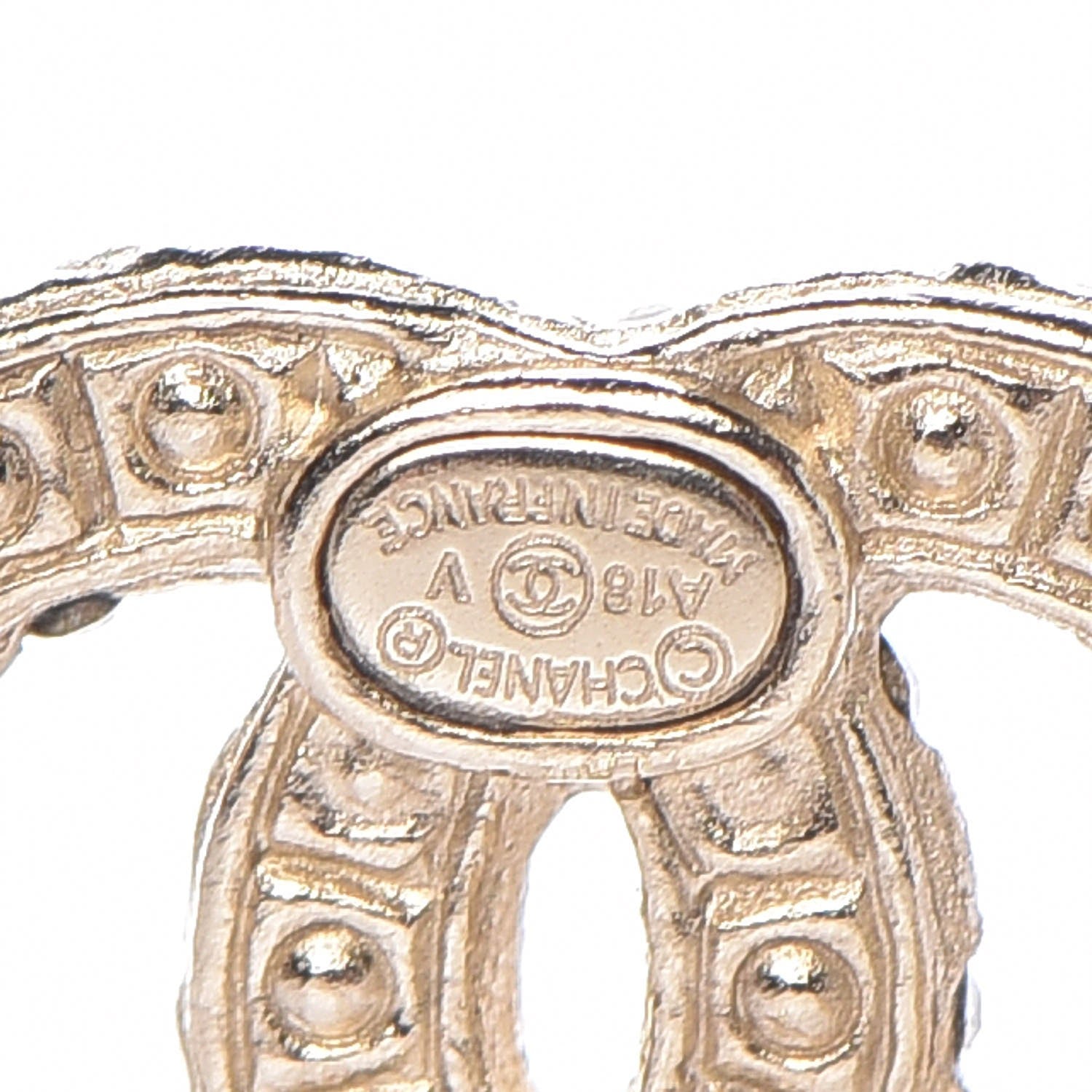 Chanel Pearl CC Earrings Gold 5 of 6