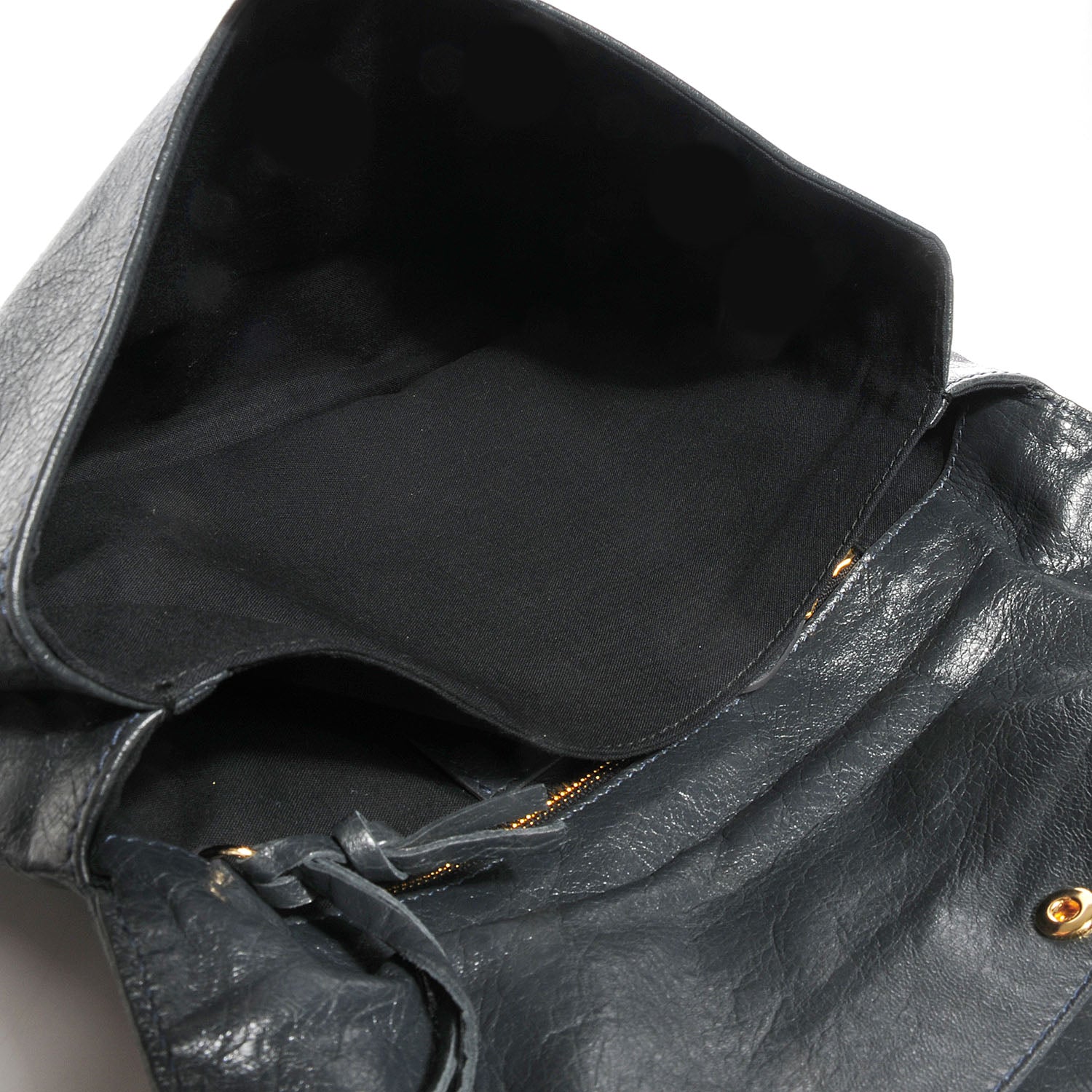 Balenciaga Agneau Giant 12 Gold Hardware Envelope Clutch Anthracite 5 of 13