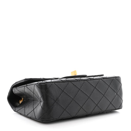 Chanel Aged Calfskin Quilted 2.55 Reissue Mini Flap Black 4 of 11