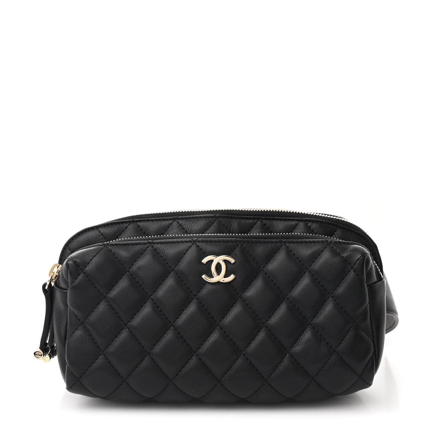 Chanel Calfskin Quilted Waist Bag Black 1 of 11