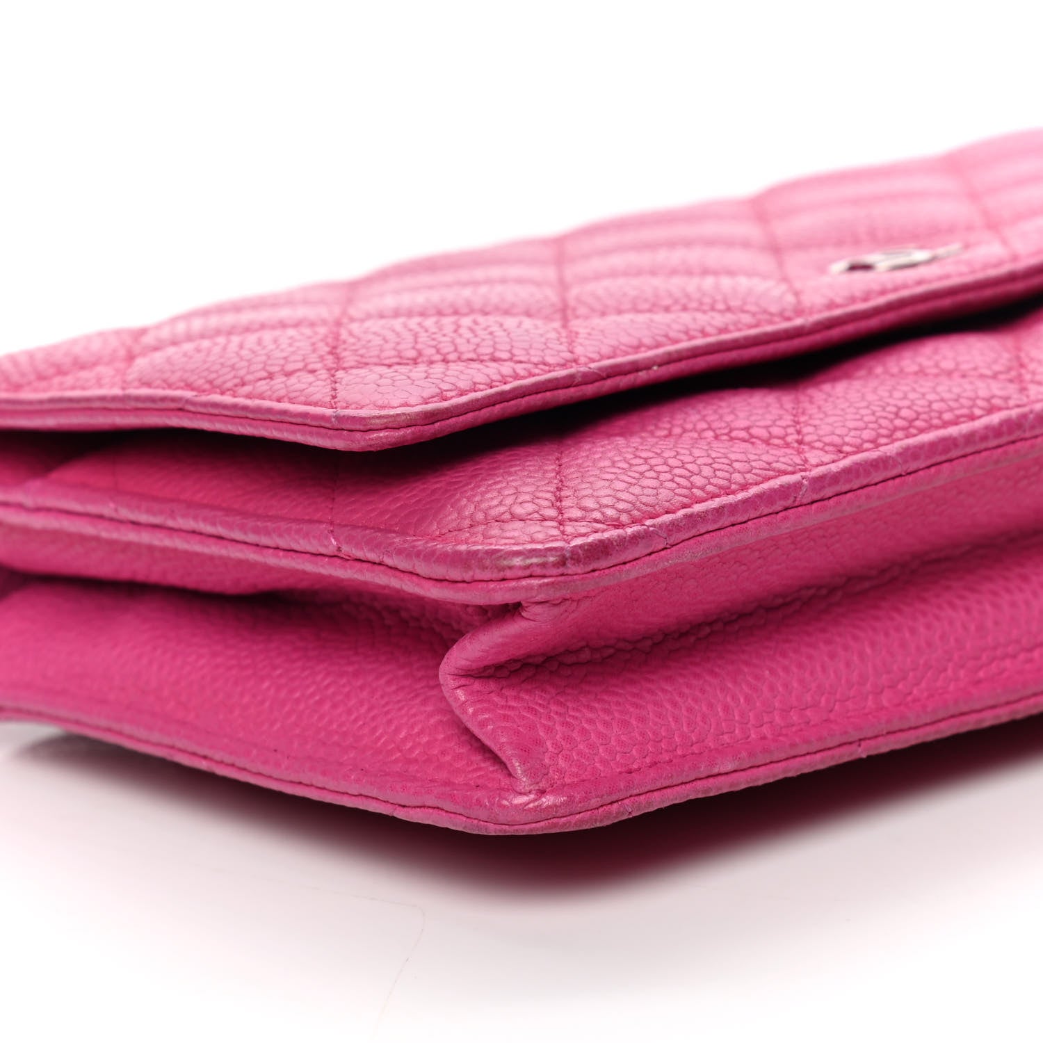 Chanel Caviar Quilted Wallet on Chain WOC Pink 8 of 12