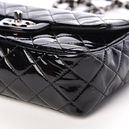 Chanel Patent Calfskin Quilted Mini Rectangular Flap Black 9 of 14