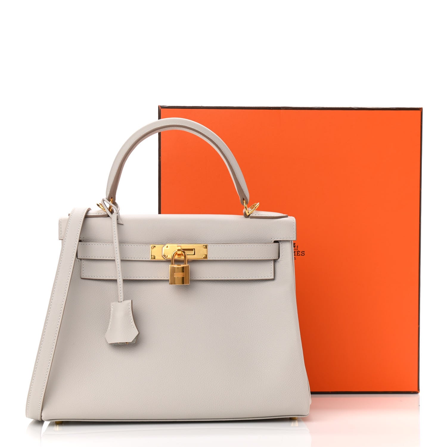 Hermes Evercolor Kelly Retourne 28 Gris Perle 11 of 11