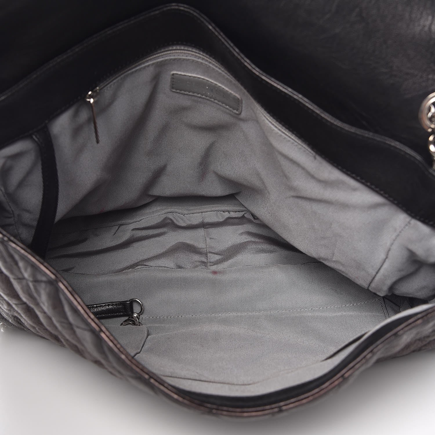 Chanel Washed Lambskin Quilted Maxi Chain Around Flap Black 5 of 10