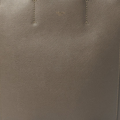 Celine Grained Calfskin Small Vertical Cabas Taupe 6 of 9